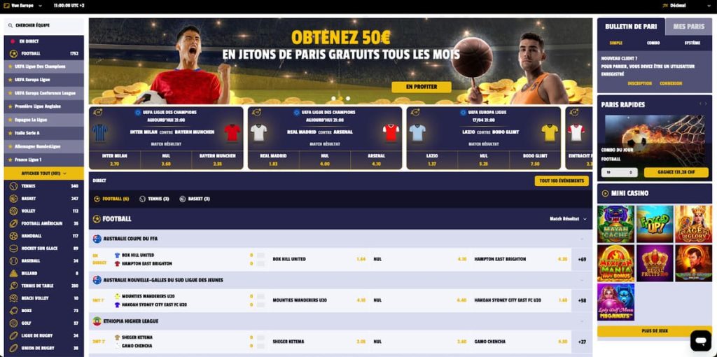 Winolot Casino paris sportif